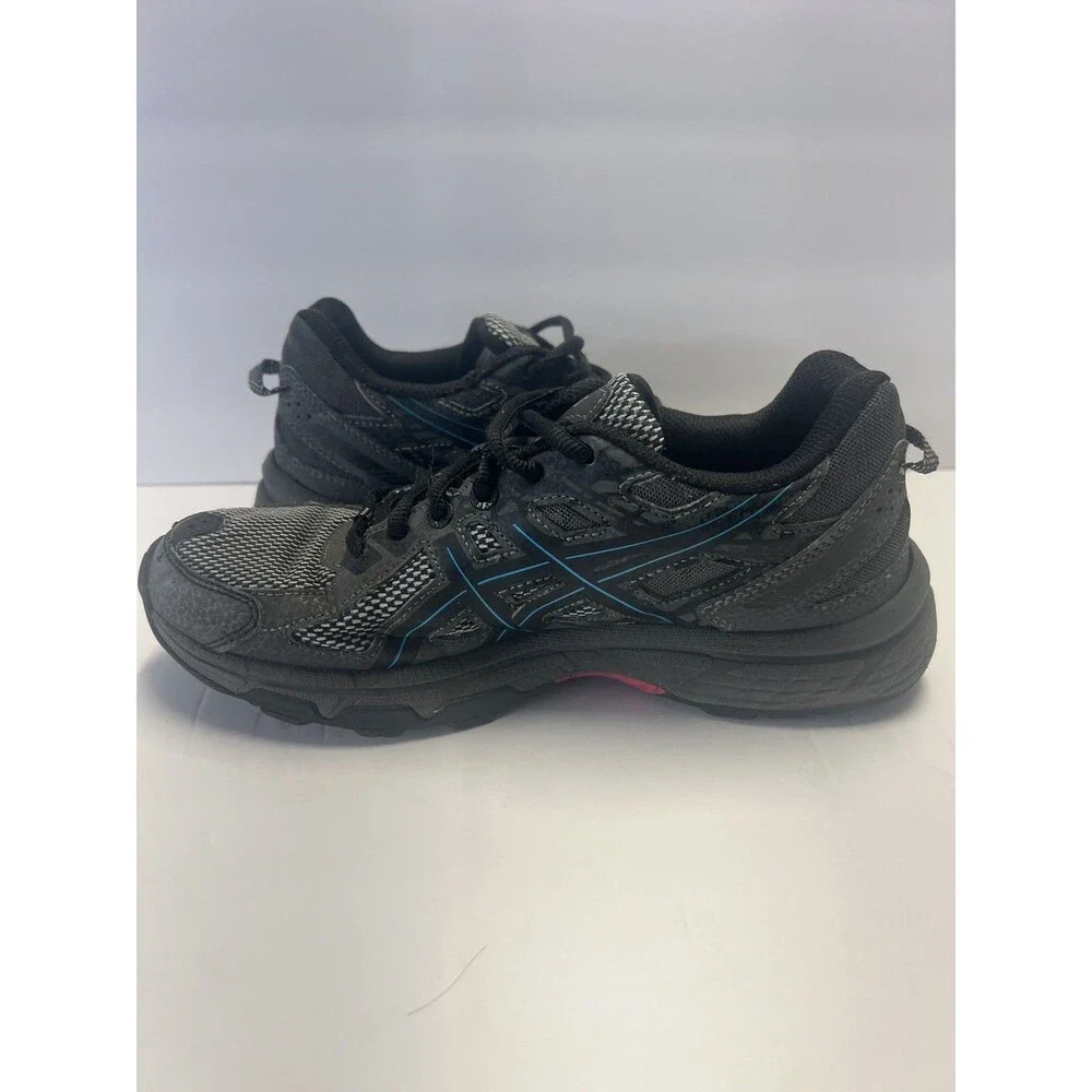 Asics Gel Venture 6 Womens 7.5 Gray Blue Running Hiking Trail Shoes T7G6Q